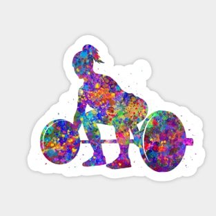 Weightlifter woman Sticker